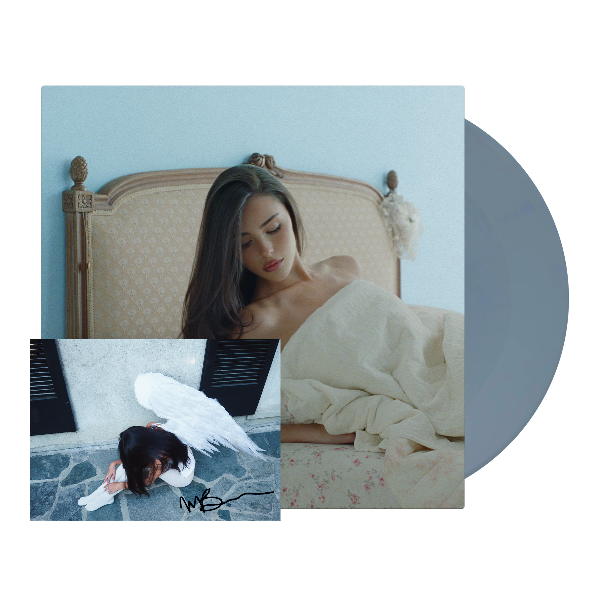 d2c exclusive alternate cover dusty blue locket vinyl + signed insert Madison Beer SEA d2c exclusive alternate cover dusty blue locket vinyl + signed insert Madison Beer SEA